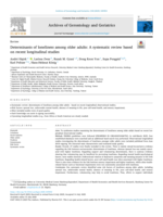 Determinants of loneliness among older adults: A systematic review based on recent longitudinal studies