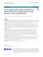 Preconception health beliefs and intentions predict behaviours among expectant male partners: a cross-sectional study