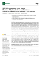 Were Our Grandmothers Right? Soup as Medicine—A Systematic Review of Preliminary Evidence for Managing Acute Respiratory Tract Infections