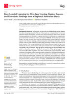 Peer-Assisted Learning for First-Year Nursing Student Success and Retention: Findings from a Regional Australian Study