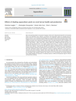 Effects of shading aquaculture pools on coral larvae health and production