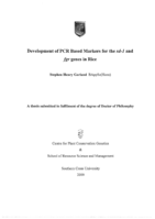 Development of PCR Based Markers for the sd-1 and fgr genes in Rice