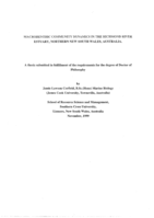 Macrobenthic community dynamics in the Richmond River estuary, northern New South Wales, Australia