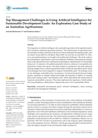 Top Management Challenges in Using Artificial Intelligence for Sustainable Development Goals: An Exploratory Case Study of an Australian Agribusiness