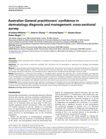 Australian General practitioners’ confidence in dermatology diagnosis and management: cross-sectional survey