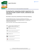 Evaluating the computing student experience of a new block model: student results, satisfaction and comments