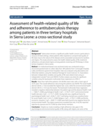 Assessment of health-related quality of life and adherence to antituberculosis therapy among patients in three tertiary hospitals in Sierra Leone: a cross-sectional study