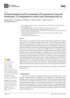 Carbon Footprint and Uncertainties of Geopolymer Concrete Production: A Comprehensive Life Cycle Assessment (LCA)