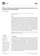 Recovery Following a Drought-Induced Population Decline in an Exudivorous Forest Mammal