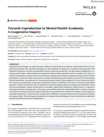 Towards Coproduction in Mental Health Academia: A Cooperative Inquiry