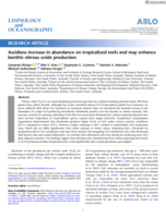 Ascidians increase in abundance on tropicalized reefs and may enhance benthic nitrous oxide production