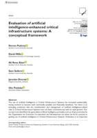 Evaluation of artificial intelligence-enhanced critical infrastructure systems: A conceptual framework