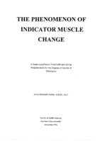  The phenomenon of indicator muscle change