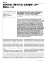 Hominins on Sulawesi during the Early Pleistocene