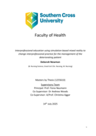 Interprofessional education using simulation-based mixed reality to change interprofessional practice for the management of the deteriorating patient