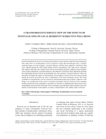A Transformative Service View on the Effects of Festivalscapes on Local Residents' Subjective Well-Being