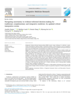 Navigating uncertainty in evidence-informed decision-making for traditional, complementary and integrative medicine: An updated critical interpretive review