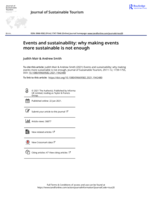 Events and sustainability: why making events more sustainable is not enough
