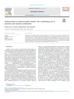 Tribocorrosion at metal-on-metal contacts: The contributing role of geometry and material combination