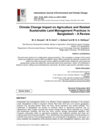 Climate Change Impact on Agriculture and Related Sustainable Land Management Practices in Bangladesh – A Review