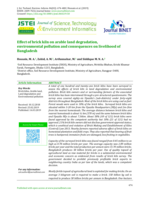 Effect of brick kiln on arable land degradation, environmental pollution and consequences on livelihood of Bangladesh