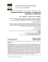 Aggregate Stability: An Indicator of Quality and Resistivity of Arable Soil