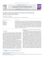 The effects of light energy fields on the molecular and electrochemical dynamics during water electrolysis