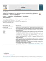 Research activity among the Australian nursing and midwifery academic workforce: A cross-sectional study