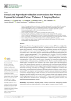 Sexual and Reproductive Health Interventions for Women Exposed to Intimate Partner Violence: A Scoping Review