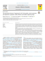 The association between 'Vegetarian for Life' diet quality, social connection and depressive symptoms within Western and Indian regional groups