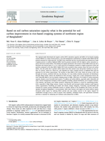 Based on soil carbon saturation capacity what is the potential for soil carbon improvement in rice-based cropping systems of northwest region of Bangladesh?