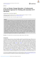 Cli-Fi as Climate Change Education: A Posthumanist Ecofeminist Approach to Thinking with Australian Cli-Fi Narratives