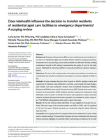 Does telehealth influence the decision to transfer residents of residential aged care facilities to emergency departments? A scoping review