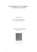  Self development in job adaptation : action research approach