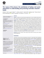The ‘canary of the estuary’, the contribution of Sydney rock oyster aquaculture to understanding and protecting Australian estuarine health