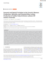 Seasonal and Spatial Variation in the Growth, Biomass Production, Mortality and Potential Blue Carbon Production of Golden Kelp ( Ecklonia radiata ) Off Eastern Australia