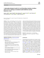 A photophysiological model of coral bleaching simulates declines and recovery during an emulated multi-doldrum marine heatwave event