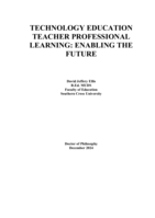 Technology Education Teacher Professional Learning: Enabling the Future