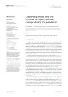 Leadership styles and the process of organizational change during the pandemic