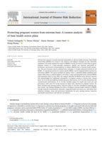 Protecting pregnant women from extreme heat: A content analysis of heat health action plans