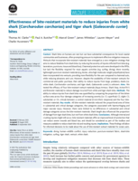 Effectiveness of bite-resistant materials to reduce injuries from white shark (Carcharodon carcharias) and tiger shark (Galeocerdo cuvier) bites