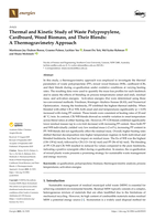 Thermal and Kinetic Study of Waste Polypropylene, Cardboard, Wood Biomass, and Their Blends: A Thermogravimetry Approach