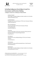 Including Indigenous Knowledge in Land Use Governance and Decision-Making: A Dialogue on Experiences, Challenges and Opportunities