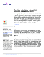 Translation and validation of the artificial intelligence anxiety scale in German