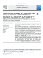 Prophylactic dressings for preventing sacral pressure injuries in adult intensive care unit patients: A randomised feasibility trial