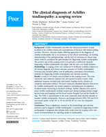 The clinical diagnosis of Achilles tendinopathy: a scoping review