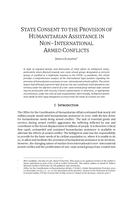 State Consent to the Provision of Humanitarian Assistance in Non-International Armed Conflicts