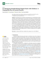 Co-Designing Health-Related Digital Tools with Children: A Scoping Review of Current Practice