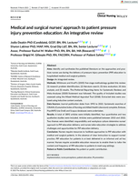 Medical and surgical nurses' approach to patient pressure injury prevention education: An integrative review