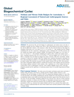 Methane and Nitrous Oxide Budgets for Australasia: A Regional Assessment of Natural and Anthropogenic Sources and Sinks